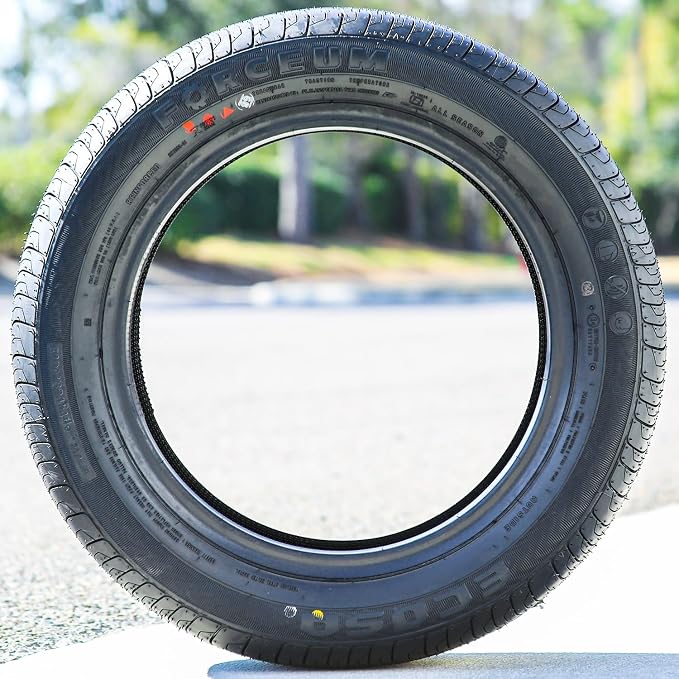 Set of 4 (FOUR) Ecosa All-Season Passenger Car Touring Radial Tires-195/65R15 195/65/15 195/65-15 91H Load Range SL 4-Ply BSW Black Side Wall UTQG 400AA