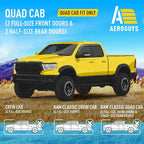 Extra Durable Window Deflectors Tape-On Window Visors Rain Guards Fit for Dodge Ram 1500 2019-2026 Quad Cab, Sun Visors, Wind Vent for Shades, Exterior Car Accessories - 4pcs. AG0035