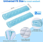 Soft Auto Seat Belt Cover Seatbelt Shoulder Pad Cushions 2 PCS for a More Comfortable Driving Universal Fit for All Cars and Backpack Light Blue