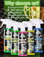 Kingvo Interior Car Cleaner, Car Seat Cleaner Cleaning Kit Carpet Shiny Stuff Deep Cleans Rubber Floor Mat Truck,Green Apple Scent
