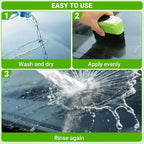 Automotive Glass Cleaning Brush with Refill, 2026 New Windshield & Window Care Tool, Anti-Fog Surface Cleaner Brush for Car Glass, Easy-Press Cleaning Board for Home and Vehicle Use (Green)