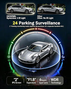 HKOIZBL 4K+2.5K Dash Cam Front and Rear, Built-in 5G WiFi, 32GB Card Included, 2'' IPS Screen Dash Camera for Cars, Starlight Night Vision, Dual Dashcam with WDR, Loop Recording, 24H Parking Monitor