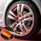 4PCS Tire Valve Stem Caps, with Rubber O-Ring, Corrosion Resistant Leak-Proof, Aluminum Alloy Universal Wheel Valve Covers for Cars, SUV, Trucks, Bikes, Motorcycles, Bicycles(Orange)