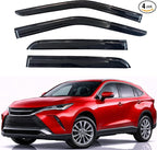 KPY Rain Guards Fit for 2021-2024 Toyota Venza, Out-Channel Window Visors Vent Wind Deflectors 4PC, Car Accessories for 21-24 Venza