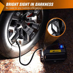 Tire Inflator Air Compressor Portable Air Pump for 12V DC Car Tires with Digital Pressure Gauge 150PSI Auto Tire Pump with LED Light for Cars ATVs Bicycles, 2 Years Warranty, 50066A