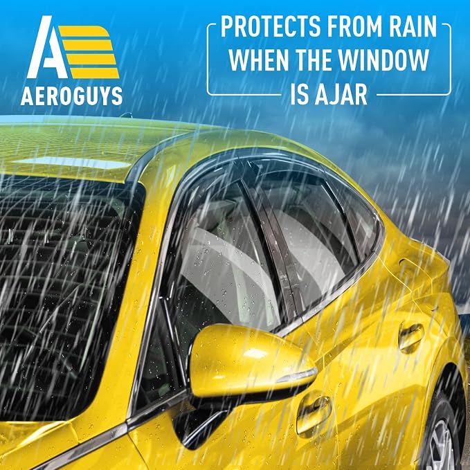 Extra Durable Window Deflectors in-Channel Window Visors Rain Guards Fit for Hyundai Sonata 2020-2026, Sun Visors, Wind Vent for Shades, Exterior Car Accessories - 4pcs. AG0802