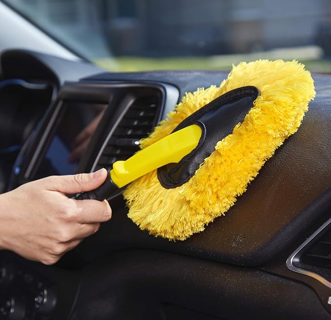 Interior Car Cleaning Kit, Interior Detailer Spray with Microfiber Towels and Microfiber Duster, 16 Fl Oz (3 Piece Kit)