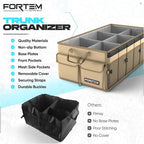 Trunk Organizer For SUV Car Trunk Organizer, Foldable Storage, Car Accessories for Women Men, Collapsible Bag, 600D Oxford, Non Slip Bottom, Straps, Soft Cover (85L)