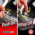SKÖG Chuck Mates Platinum (2 Pack) Quick-Connect with Patented RatchetSeal Technology for Tire Inflators Open-Type