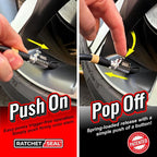 SKÖG Chuck Mates Platinum (1 Pack) Quick-Connect with Patented RatchetSeal Technology for Tire Inflators Open-Type