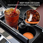 ME.FAN Car Coasters for Cup Holders [4 Pack] - 2.75In Silicone Auto Mug Mats - Universal Non-Slip Recessed Car Interior AccessoriesOrange