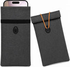 Faraday Bags for Phones and Car Keys, 2-Pack Go Dark Bags Signal Blocking Pouch for Privacy Protection, Blocks GPS WiFi Bluetooth RFID NFC, Fits Most Smartphones Gray