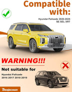 Extra-Thick Window Rain Guards Fit for Hyundai Palisade 2020-2025 SE SEL XRT Rain Guards Tape-on Side Window Deflectors Visors Vent Visors Vent Shades Car Accessories