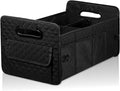 Car Trunk Organizer for SUV, Car Storage Organizer Collapsible Multi Compartment Container Box, Adjustable Car Accessories for Women/Men, Large Black