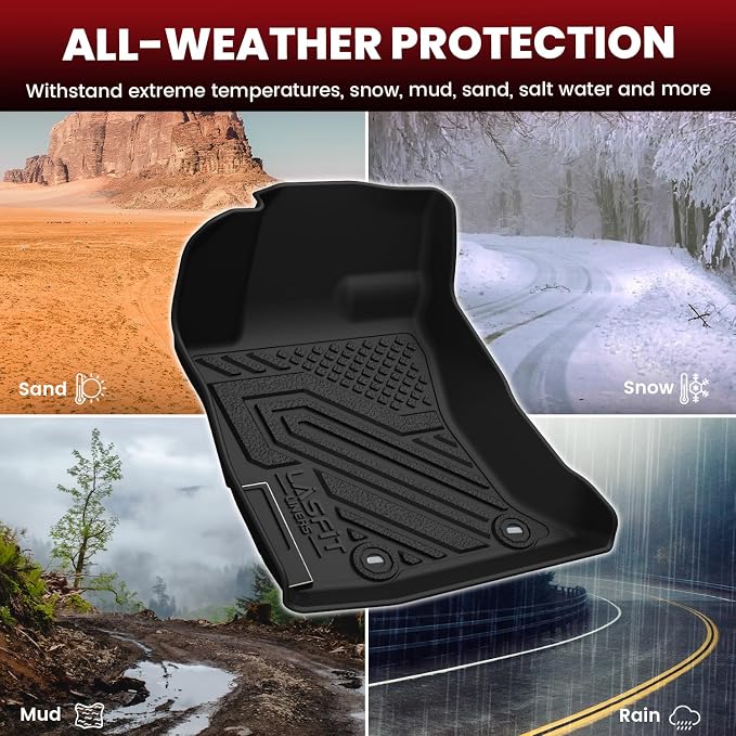 Floor Mats Fits for Subaru Crosstrek 2023-2018 & Impreza 2023-2017, All Weather TPE Custom Fit Easy Clean Durable Car Accessories for Crosstrek & Impreza Base/Limited/Premium/Sport Floor Liners