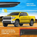 Extra Durable Window Deflectors Tape-On Window Visors Rain Guards Fit for Toyota Tundra 2007-2021 CrewMax, Sun Visors, Wind Vent for Shades, Exterior Car Accessories - 4 pcs. AG0914