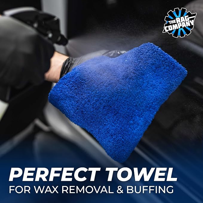 Creature Edgeless Auto Detailing Towels (10-Pack) Professional 70/30 Blend, Dual-Pile Plush Microfiber, Buffing & Polishing, 420gsm, 16in x 16in, Royal Blue