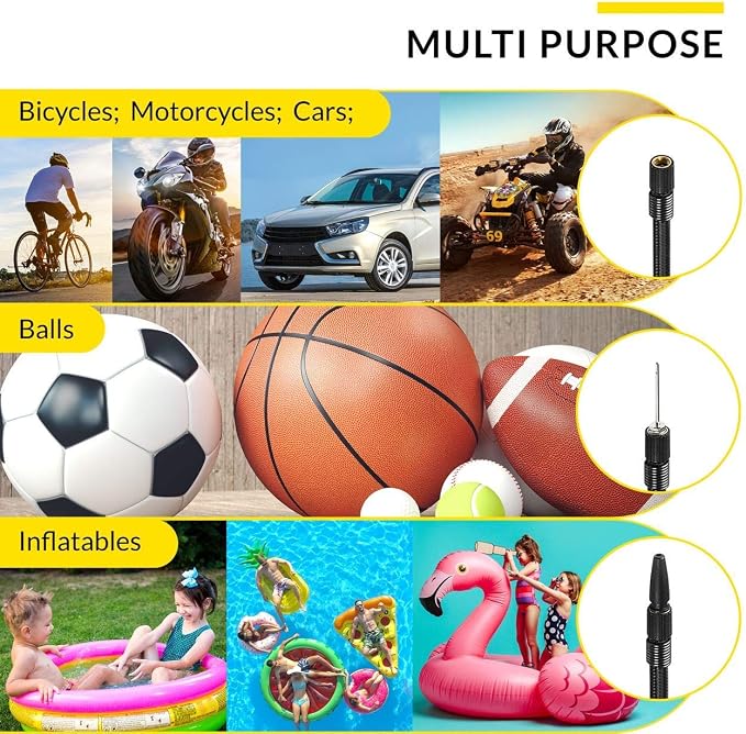 AC/DC Tire Inflator Pump for Car 12V DC and Home 110V AC Swift Performance 2.0 Portable Air Compressor Pump for Car and Home