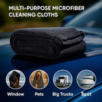 Papa Dragon Car Drying Towel – Extra Large 25"x34" - 1300 GSM Microfiber Towel, Twisted-Loop, Streak-Free, Scratch-Free, Ceramic Coating Safe, for Cars Trucks SUV – 1 Pack