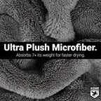 Microfiber Towels for Cars (2 Pack) & Clutch Gloss Car Detailing Spray – Ultra-Absorbent Car Drying Towels & Quick Detailer Drying Aid, Scratch-Free, High Absorbency Cleaning Cloths, 36"x25"