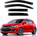 KPY Rain Guards Fit for 2012-2020 Chevrolet Sonic Hatchback, Out-Channel Window Visors Vent Wind Deflectors 4PC, Car Accessories for 12-20 Chevy Sonic Hatchback