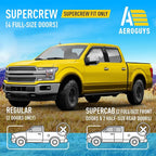 Extra Durable Window Deflectors Tape-On Window Visors Rain Guards Fit for Ford F150 2015-2026 SuperCrew, Sun Visors, Wind Vent for Shades, Exterior Car Accessories - 4pcs. AG0050