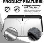 Car Windshield Sun Shade Compatible with Toyota 2019-2025 RAV4,Oxford Cloth Car Sun Shade with Storage Bag,Foldable Suns Shades for Cars Windshield Reduces Interior Temperature