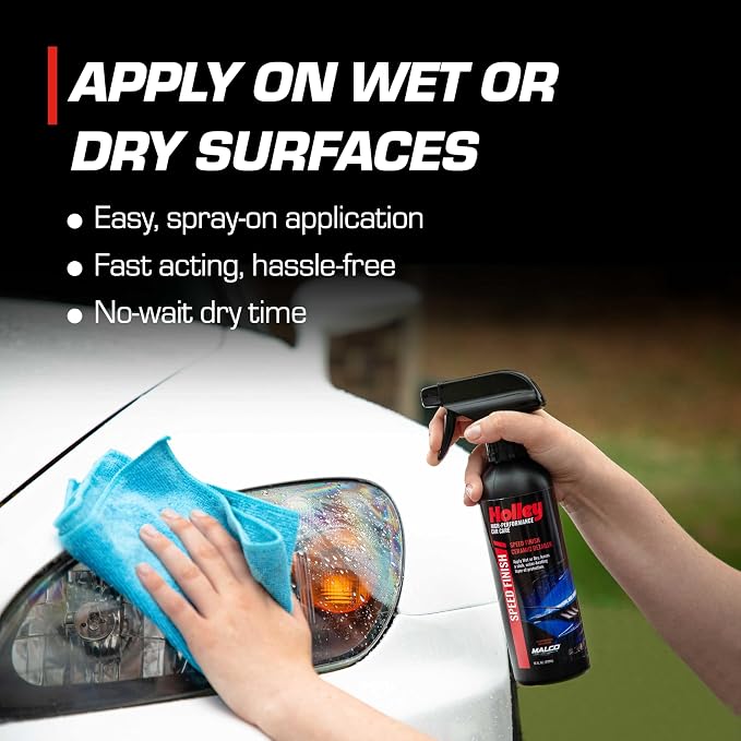 Speed Finish - Ceramic Detailing Spray - High-Performance Car Care, Fast Acting, Quick Drying - Spray on Any Vehicle Surface to Repel Water and Protect Paint - 16 oz. (2 Pack)