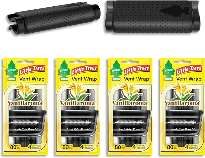 Car Air Freshener | Vent Wrap Provides Long Lasting Scent, Invisibly Fresh | 16 Air Fresheners | Vanillaroma