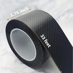 Car Door Sill Protector Anti Scratch Carbon Fiber Tape, Waterproof Wear-Resistant Car Door Edge Guards with No Residue Adhesive, Easy to Install Universal Paint Protection Trim for Truck SUV