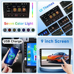 Single Din Car Stereo with Wireless Carplay & Android Auto-9 Inch IPS Touch Screen Radio with Bluetooth GPS, Mirror Link, FM Radio,SWC/USB/DSP+ Backup Camera