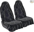 Car Seat Towel Cover 2 Pack for Front Seats, Sweat Absorbent Car Seat Protector with Non-Slip Backing, Waterproof Towel Car Seat Covers for Runners, Gym, Swimming, Beach, Pets, Trail Map