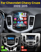Upgrade Car Stereo for Chevrolet Chevy Cruze 2009-2015: Wireless Carplay Andriod Auto HD IPS Touchscreen Head Unit Radio Backup Camera GPS SWC 5G WiFi FM