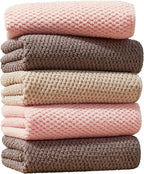 Microfiber Cleaning Cloth, Soft Absorbent Cloth, Multi-Purpose Cleaning Cloth, Highly Absorbent Cleaning Rags, Lint-Free, Streak-Free Cleaning Cloths for Kitchen Home Office, 5Pcs
