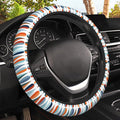 Colorful Water Drop Car Steering Wheel Cover, Non-Slip Absorbing Sweat Car Wheel Cover Accessories for Men Women,Universal 15" Fit Auto SUV Vans Trucks