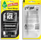 Car Air Freshener | Vent Wrap Provides Long Lasting Scent, Invisibly Fresh | 16 Air Fresheners | Black Ice