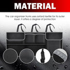 Hanging Trunk Organizer,Large Capacity SUV Trunk Organizer for Storing Umbrellas/Phones/Handbags,Universal Space Saving Car Trunks Storage Organizers with Adjustable Straps