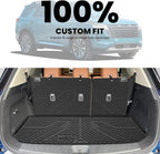 Floor Mats & Cargo Mat for Nissan Pathfinder 7/8 Seats 2026 2025 2024 2023 2022, All Weather TPE Custom Fit Floor Liners for Pathfinder Car Mats & Trunk Mats Accessories, Black