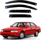 KPY Rain Guards Fit for 1992-1996 Toyota Camry, Out-Channel Window Visors Vent Wind Deflectors 4PC, Car Accessories for 92-96 Camry