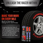Color Tire Paint Pen - Waterproof Permanent Paint pens for Car Wheels Lettering | Car Wash Safe and Durable | Made in Japan