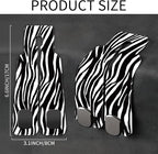 Purse Hook for Car Abstract Black Zebra 1 Pack Headrest Back Seat Hook Premium Leather Double Metal Hanger Storage Pack Bag Purse Holder Car Interior Accessories