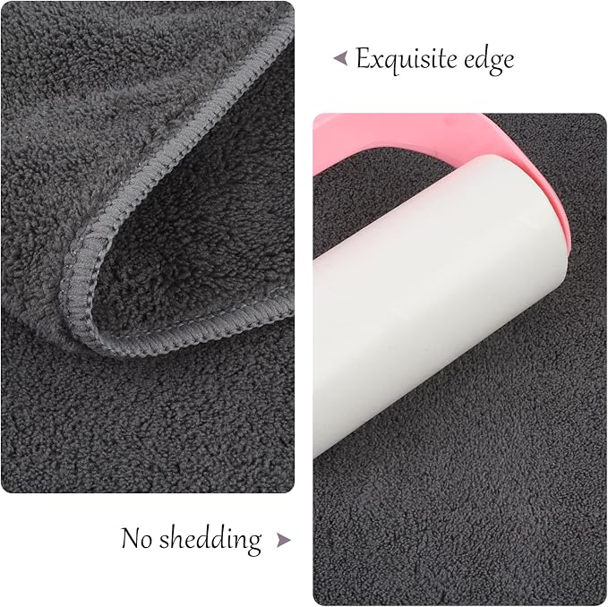 Dog Towel Super Absorbent Pet Bath Towel Microfiber Dog Drying Towel for Small, Medium, Large Dogs and Cats 30inch x 50inch Dark-Gray