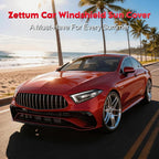 Car Windshield Sun Cover - 600D Windshield Sun Shade Window Cover Heavy Duty & UV Resistant, Outside Summer Sunshade Protector for Most Sedan Cars (62 x 50 Inch)