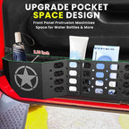 Metal Front Door Storage Box Pockets Fit for Jeep Wrangler,Door Side Insert Organizer for Jeep Wrangler JL JLU 4XE 2018-2025 & Gladiator JT 2020-2025 Interior Door Storage Expansion Accessories 2PCS