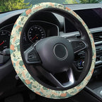 Dungeon Dice Steering Wheel Cover, Non Slip Polyester Car Wheel Protector for Car SUV Truck, Universal 15 Inch