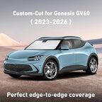 Windshield Sunshade Compatible for Genesis GV60 2023-2024 2025 2026, Sun Visor for Front Windshield & Window Sun Shade Cover, UV Heat Blocker & Protector, Car Accessories
