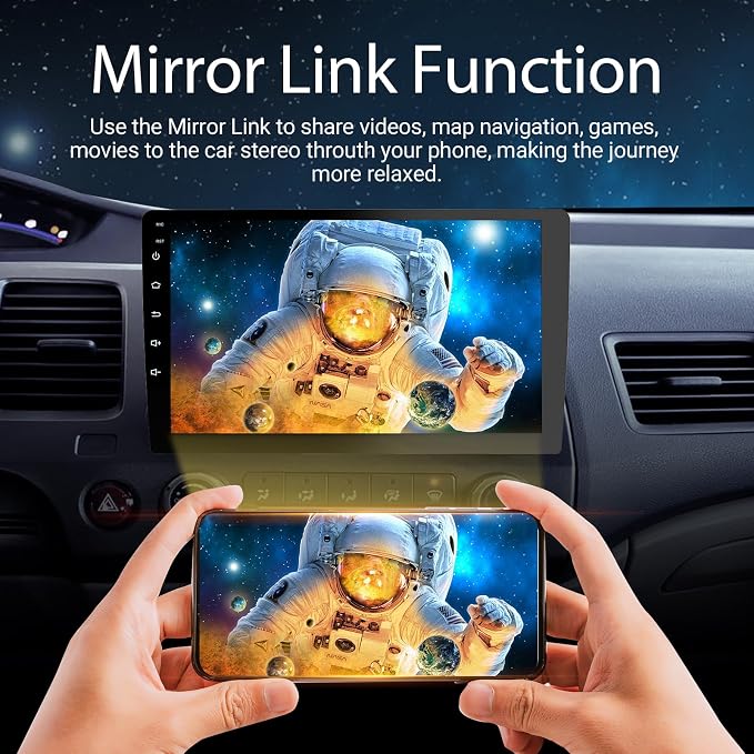 9" Double Din Car Stereo - 2+64GB Wireless Apple CarPlay & Android Auto, HD Touchscreen Car Radio with Backup Camera,Car Accessories, GPS Navigation