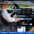 Wireless CarPlay Adapter for iPhone & Android Phone,4 in 1 Cars Screen Mirroring Support Airplay&Mirror Link,CarPlay &Android Auto,Wired to Wireless,Plug and Play (orange I 4 in 1 Wireless Mirroring)