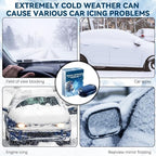 Electromagnetic Car Snow Removal Device, Anti-Freeze Defroster for Windshield, Portable Kinetic Molecular Heater, 2 Pack