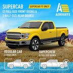 Extra Durable Window Deflectors Tape-On Window Visors Rain Guards Fit for Ford F150 2015-2026 SuperCab, Sun Visors, Wind Vent for Shades, Exterior Car Accessories - 4pcs. AG0721